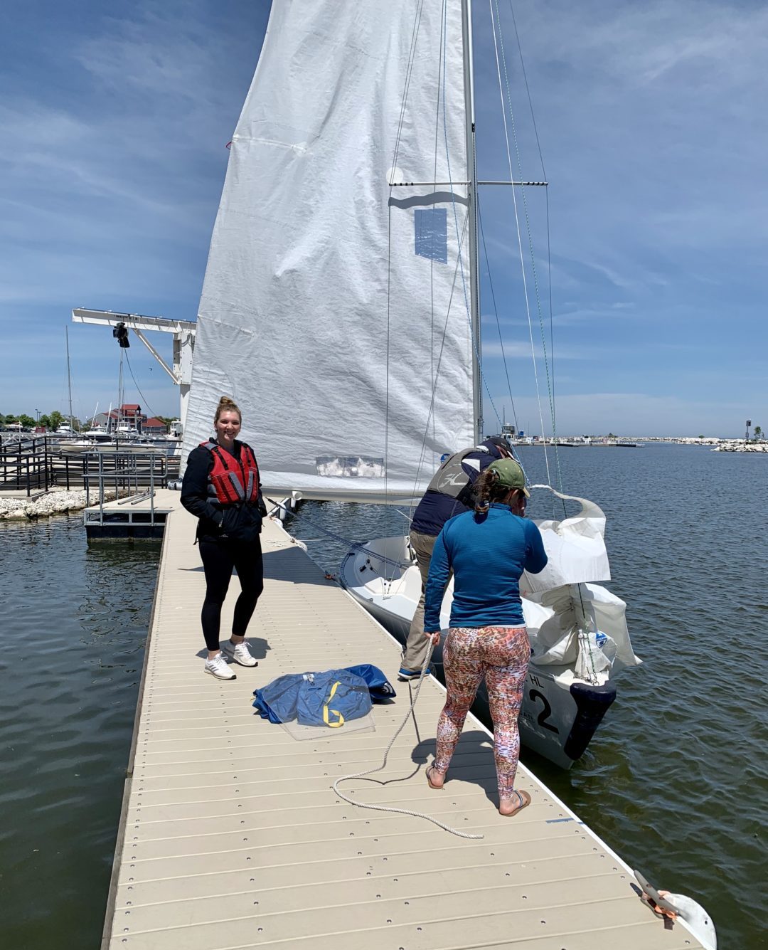 Rachel's sail lesson